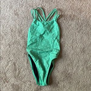 Jolyn light green star swimming one piece
